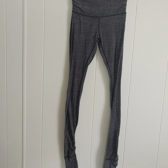 Lululemon Still Mind Tight *33" In Interlink Ice Grey Black Size 4 - Picture 6 of 8